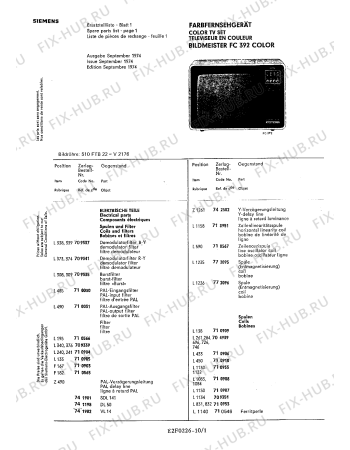 Схема №5 FC502 с изображением Транзистор для телевизора Siemens 00709423
