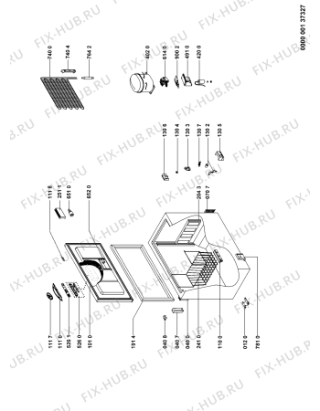 Схема №1 AFG 6737 DGT с изображением Дверца для холодильника Whirlpool 481241610461