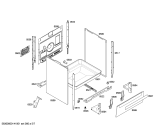 Схема №4 HLN658020F с изображением Панель управления для плиты (духовки) Bosch 00669951