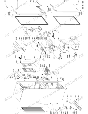 Схема №2 BSNF 8783 OX с изображением Сенсорная панель для холодильника Whirlpool 481011160084