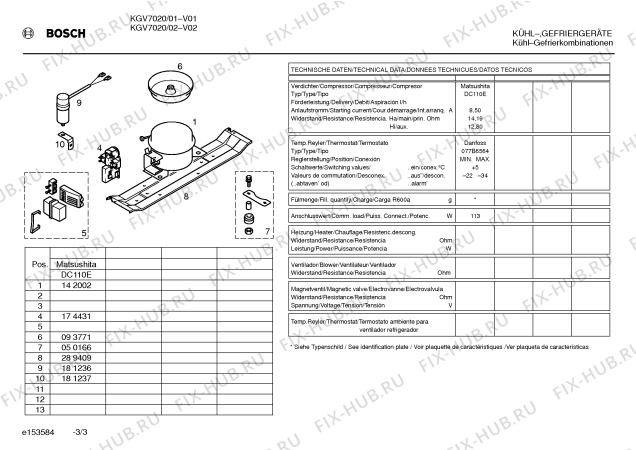 Схема №1 KGV70320 с изображением Стеклянная полка для холодильной камеры Bosch 00360098