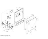 Схема №1 SGI53E42EU с изображением Передняя панель для электропосудомоечной машины Bosch 00447836