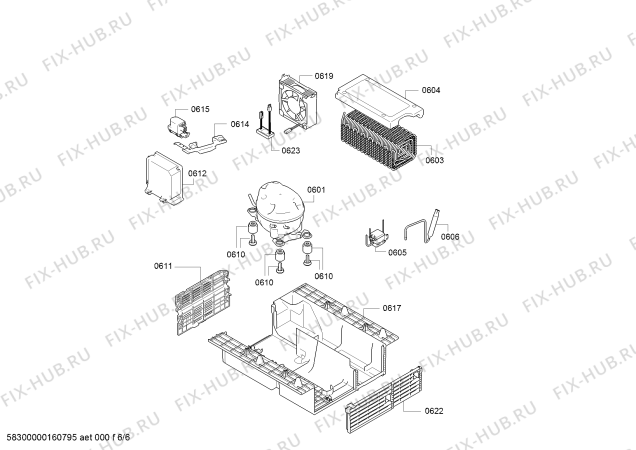 Схема №1 RB289203CN Gaggenau с изображением Соединительный кабель для холодильника Bosch 12005630