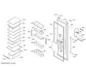 Схема №2 KS36WBI3P, Siemens с изображением Дверь для холодильной камеры Siemens 00718075