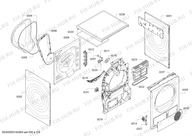 Схема №2 WTY88701AU HomeProfessional SelfCleaning Condenser с изображением Модуль управления, запрограммированный для сушильной машины Bosch 00636385