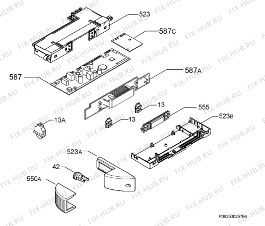 Взрыв-схема холодильника Electrolux ENB38607X8 - Схема узла Diffusor