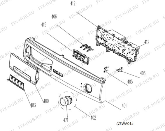 Схема №5 AWG/BM 7081 S с изображением Петля люка (двери) для стиралки Whirlpool 482000098866