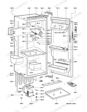 Схема №1 EN5412A с изображением Полка для холодильника Whirlpool 481241879718