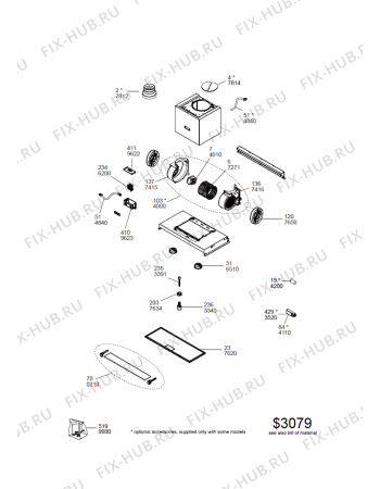Схема №1 208355405401PRF01305 с изображением Инструкция по эксплуатации для вытяжки Whirlpool 488000536538