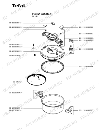 Схема №1 P4620704/07B с изображением Кастрюля для духовки Seb SS-981324