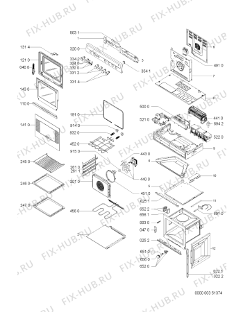 Схема №1 AKZ275/WH с изображением Обшивка для электропечи Whirlpool 481245319322