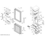 Схема №1 KGV39VI30X с изображением Дверь для холодильника Bosch 00711265