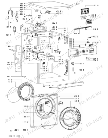 Схема №2 Pure 1479 с изображением Блок управления для стиралки Whirlpool 480111104484