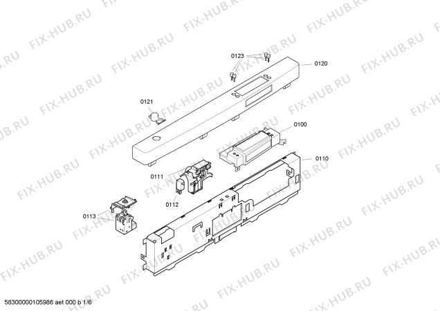 Схема №3 SE20T292EU с изображением Кнопка для посудомойки Siemens 00417756