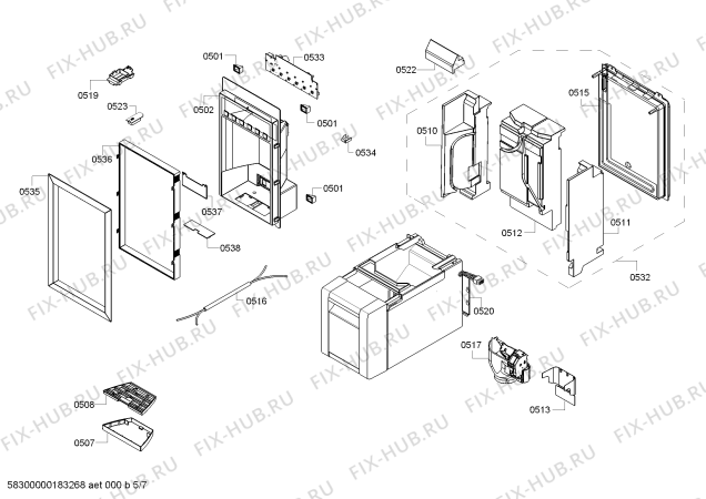 Схема №6 FI24DP32 с изображением Инвертор для холодильника Siemens 12019216
