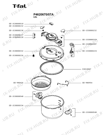 Схема №1 P4620670/07A с изображением Кастрюля для духовки Seb SS-1530000548