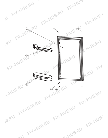 Схема №3 85Q (F044119) с изображением Поверхность для холодильной камеры Indesit C00855100