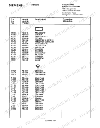 Схема №6 FM703V4 с изображением Клапан для телевизора Siemens 00757452