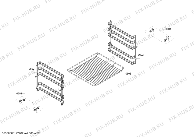 Схема №4 HA622211U с изображением Кабель для духового шкафа Bosch 00751914