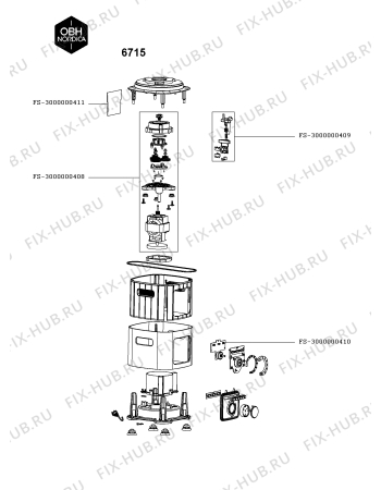 Схема №2 6715 с изображением Моторчик для кухонного измельчителя Seb FS-3000000408