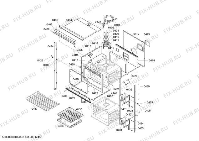 Схема №3 HBN5052AUC с изображением Дверь для холодильника Bosch 00243242