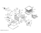 Схема №1 P1HCB31340 с изображением Ручка управления духовкой для электропечи Bosch 00424613