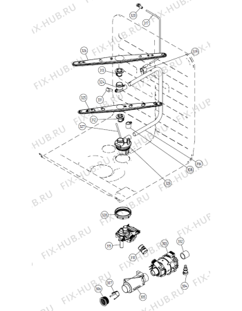 Взрыв-схема посудомоечной машины Gorenje DM 95 Exklusiv SF   -M-Grey FI (900001274, DW20.4) - Схема узла 03