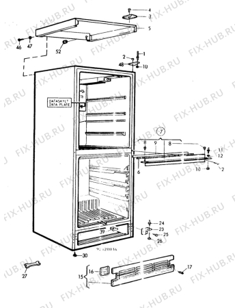 Взрыв-схема холодильника Arthurmartinelux 83350 - Схема узла C10 Cabinet