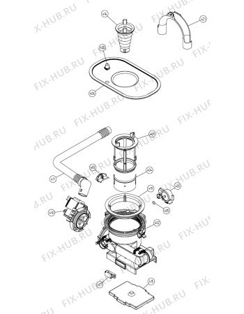 Взрыв-схема посудомоечной машины Gorenje DW85 Prof. DK   -Titan BiH Soft (170696, DW20.C) - Схема узла 04