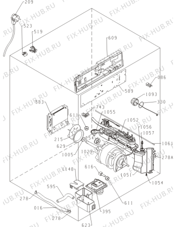 Схема №3 D844BH (418975, SP10/221) с изображением Покрытие для стиралки Gorenje 419549