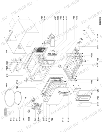 Схема №1 MWO 611 SL с изображением Ветродув для микроволновки Whirlpool 480120101687