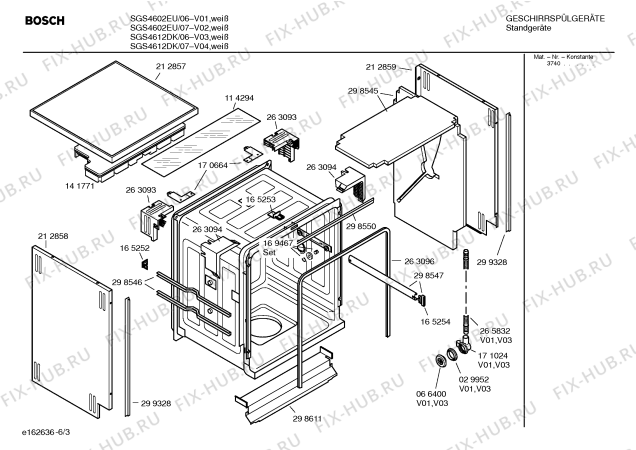 Схема №4 SGS4602EU Silence comfort с изображением Инструкция по эксплуатации для посудомойки Bosch 00520331