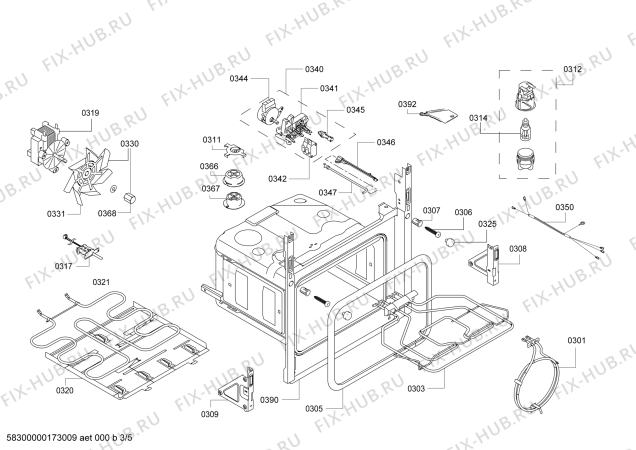 Схема №2 HBB74C451E H.BO.PY.C3D.IN.CARRO.B4/.X.E3_COT/ с изображением Внешняя дверь для духового шкафа Bosch 00770434