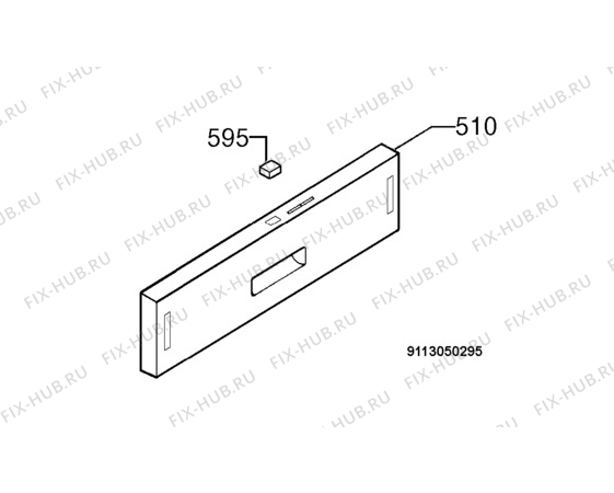 Взрыв-схема посудомоечной машины Zanker Electrolux ZKVS1530 - Схема узла Command panel 037