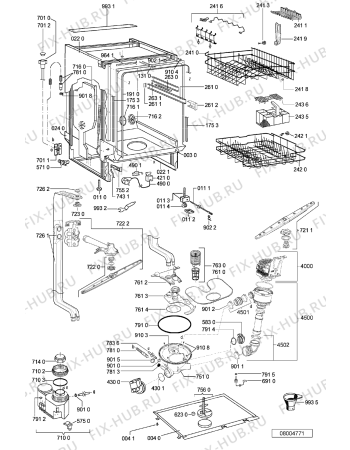 Схема №1 ADG 6330/3 AV с изображением Обшивка для посудомоечной машины Whirlpool 481245372775