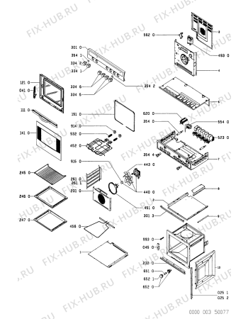 Схема №1 AKP 706/AV с изображением Панель для плиты (духовки) Whirlpool 481945349892