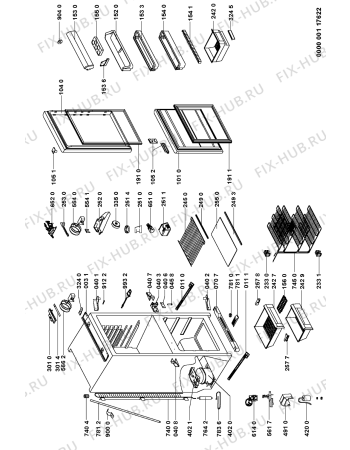 Схема №1 CBI651W (F092173) с изображением Конденсатор для холодильной камеры Indesit C00342794