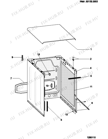 Схема №3 ET1400FR (F042844) с изображением Пластинка для стиральной машины Indesit C00263382