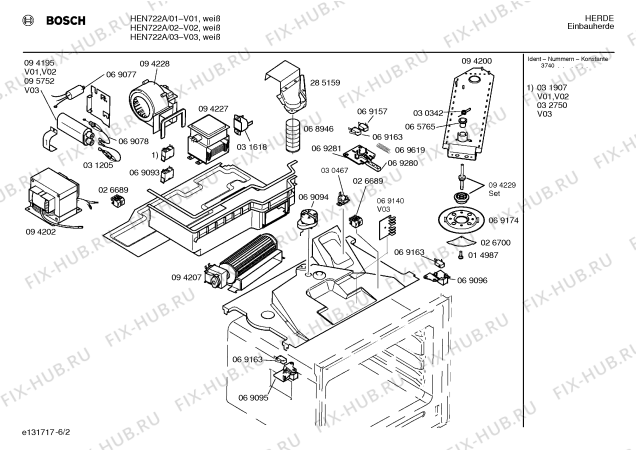 Схема №3 HEN222BEU с изображением Ручка конфорки для электропечи Bosch 00068601