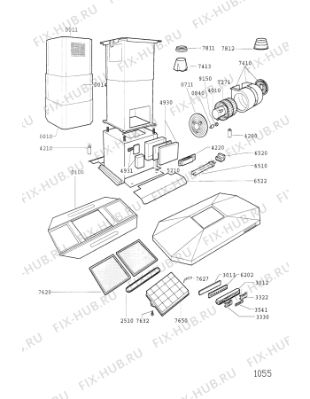 Схема №1 DKLM 3790-2 IN с изображением Винтик для вентиляции Whirlpool 481950518371