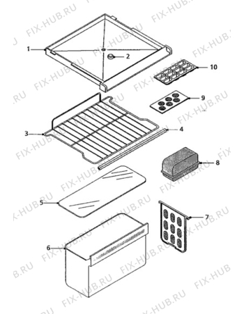 Взрыв-схема холодильника Quelle QR4 (0C) - Схема узла Furniture