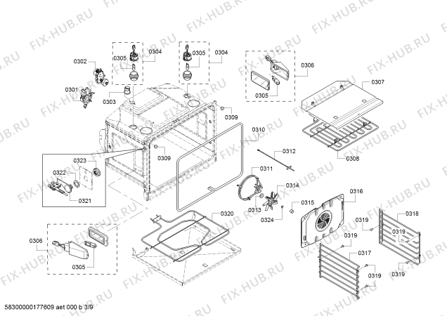 Схема №4 MED272JS с изображением Регулировочная плата для электропечи Bosch 00741815