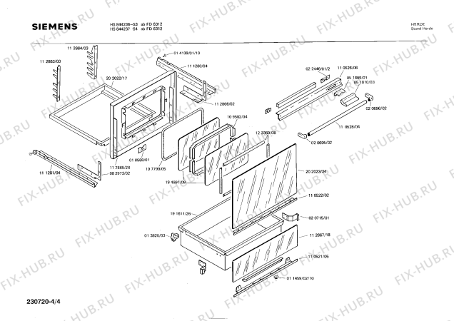 Схема №1 HS844236 с изображением Переключатель для плиты (духовки) Siemens 00026535