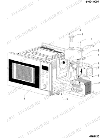 Схема №5 MWH121 (F073638) с изображением Дверка Indesit C00283174