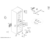 Схема №3 KGN56A00ME с изображением Дверь для холодильной камеры Bosch 00247207