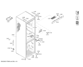 Схема №2 KGN36EW30 с изображением Дверь для холодильника Bosch 00712182