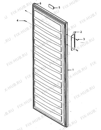 Взрыв-схема холодильника Acec SV2311 - Схема узла Freezer door