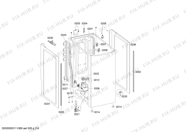 Схема №2 WP10R152FN с изображением Кнопка для стиралки Siemens 00617818