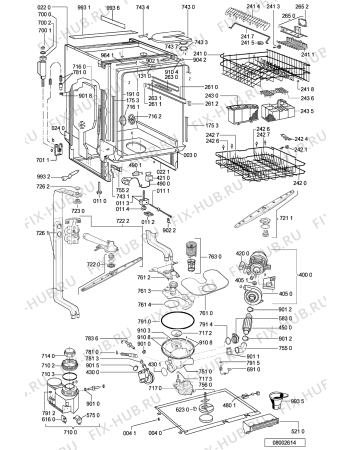 Схема №2 ADG 6556 AVM с изображением Панель для посудомоечной машины Whirlpool 481245371614