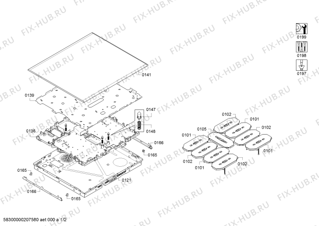 Схема №1 PXY695DX3E с изображением Стеклокерамика для духового шкафа Bosch 00777224
